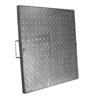 Galvanised manhole covers