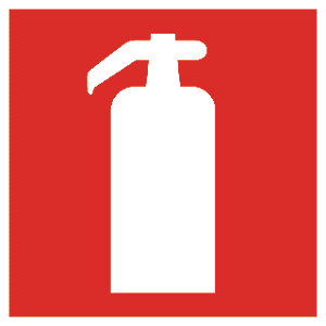 Ajax extinguisher/flame board PP