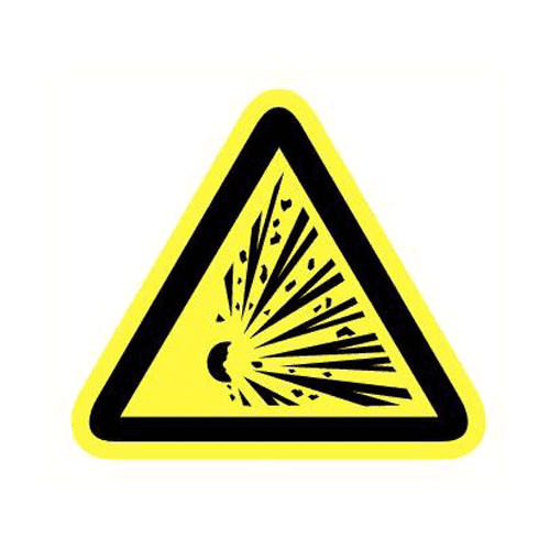 Explosion hazard pictogram