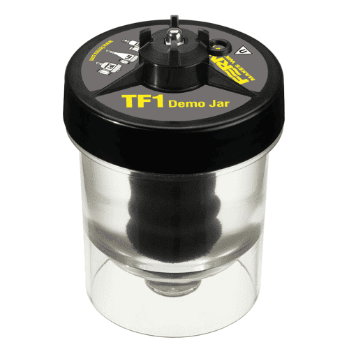 Fernox TF1 filter demo jar