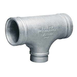 Victaulic reducer Tees Style 25, galvanised