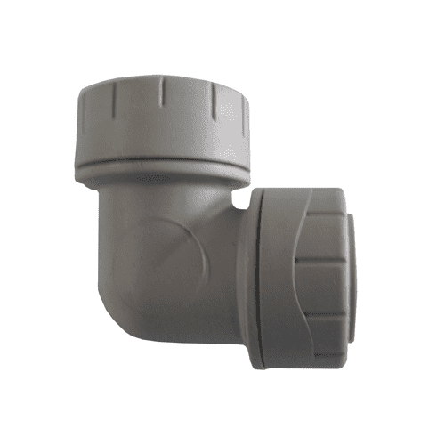 Plastic elbow coupling