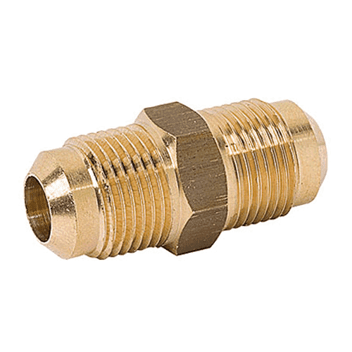 Screw threaded coupling piece, male threaded