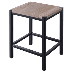 LoooX Wooden Stool, matt black