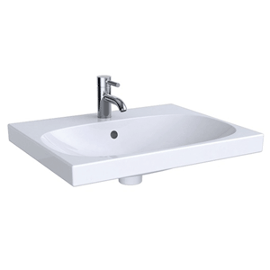 Geberit Acanto washbasin with covered overflow