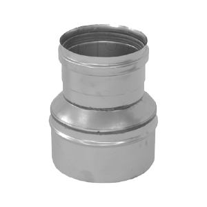 Metaloterm MEVK stainless steel single-walled decreasing adapter