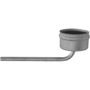 MEKA stainless steel single-walled condensate drain horizontal