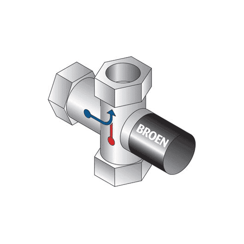 BROEN thermostat for emergency shower 28 mm