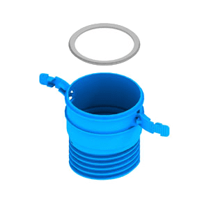 Hybalans+ connection piece with threaded coupling